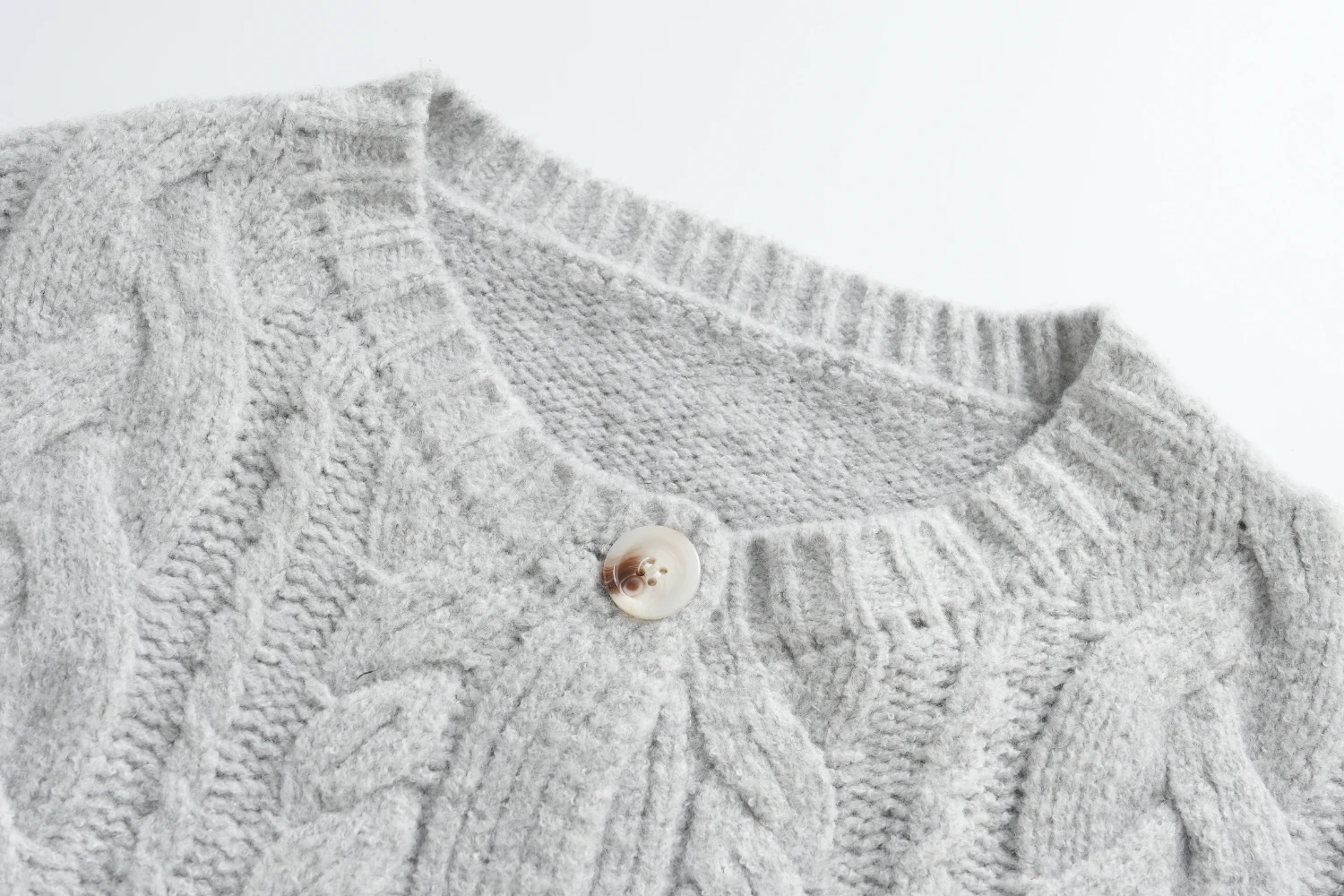 cream textured knit cardigan (copy)