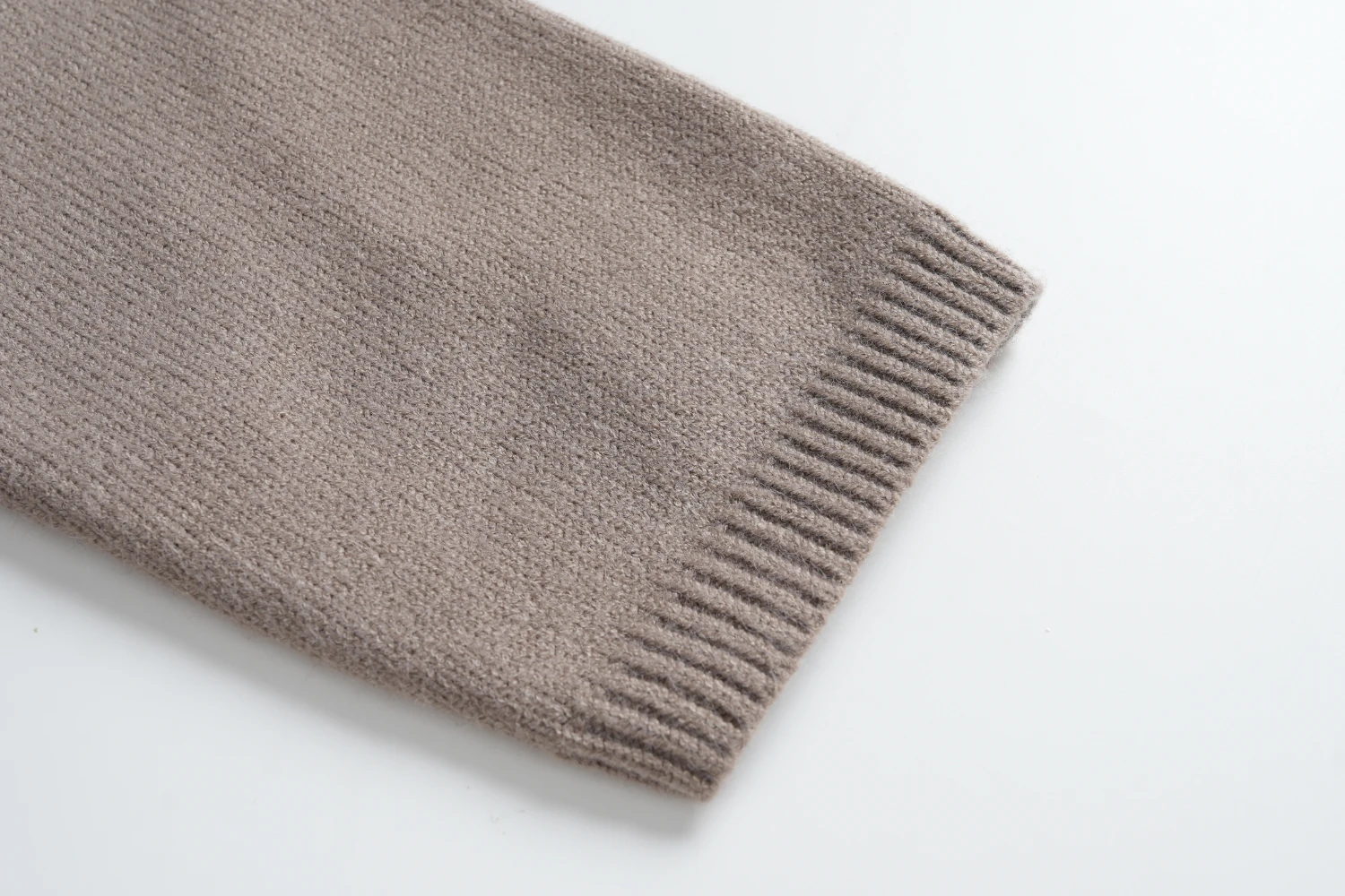 taupe zip pocket cardigan