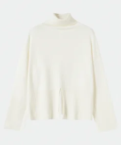white off shoulder ribbed sweater (copy)