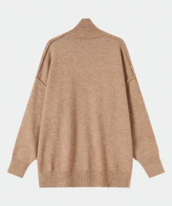 camel turtleneck sweater