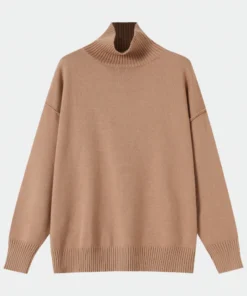 beige v neck ribbed knit top (copy)