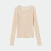 dark brown sheer knit top (copy)