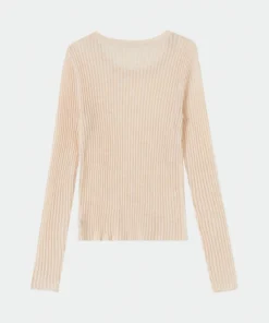 dark brown sheer knit top (copy)