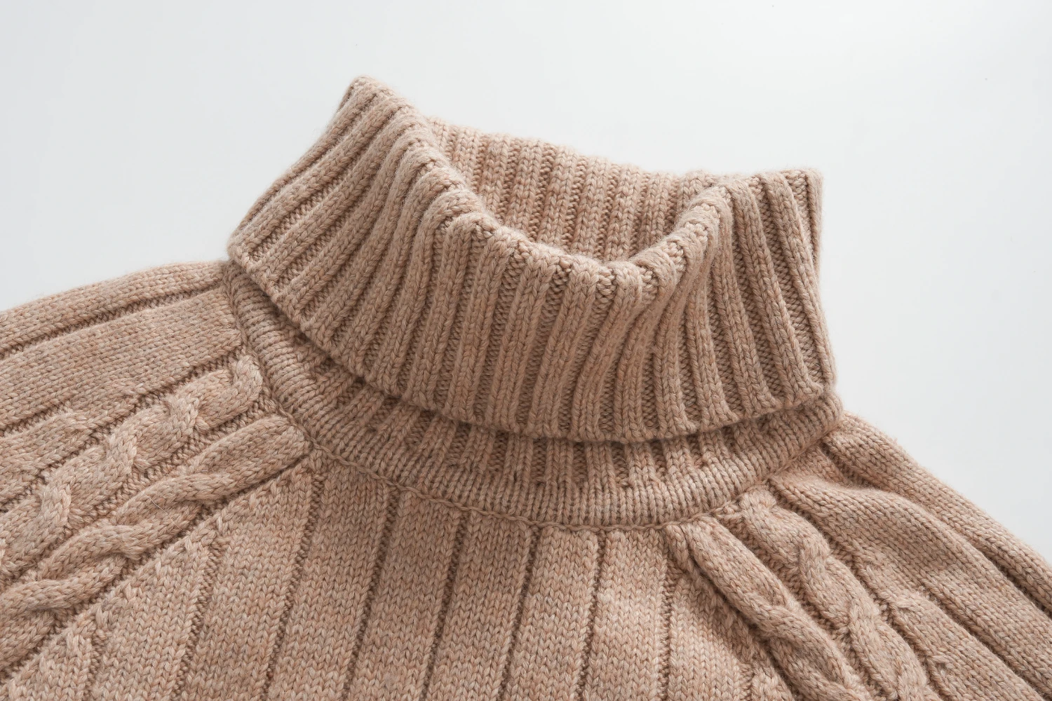 white turtleneck slit hem sweater (copy)