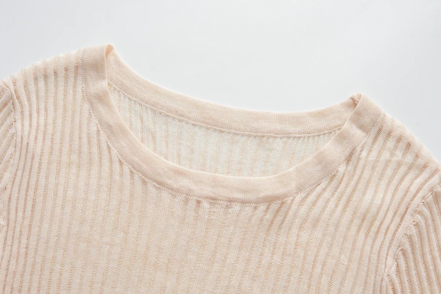 dark brown sheer knit top (copy)