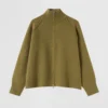 grey ribbed zip cardigan (copy)