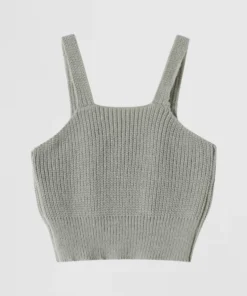 light beige ribbed knit top (copy)
