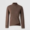 chocolate off shoulder knit top (copy)