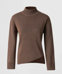 chocolate off shoulder knit top (copy)