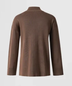 chocolate off shoulder knit top (copy)