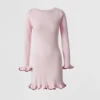 black contrast hem knit dress (copy)