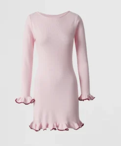 black contrast hem knit dress (copy)