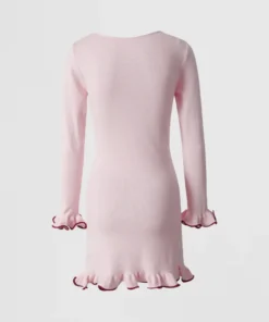 black contrast hem knit dress (copy)