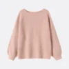 orange cable shoulder turtleneck sweater (copy)